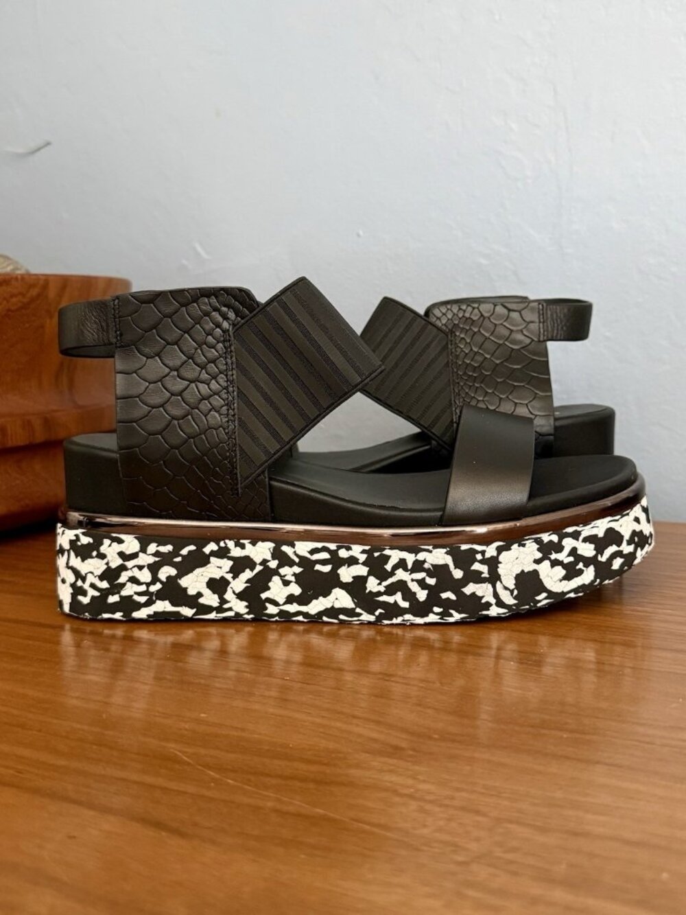 United Nude Rico Sandal II Black NWOB